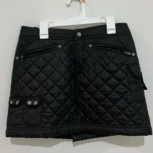 ATHLETA black winter mini skirt size small.
